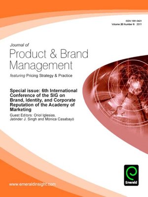 cover image of Journal of Product & Brand Management, Volume 20, Issue 6